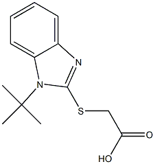 2-[(1-tert-butyl-1H-1,3-benzodiazol-2-yl)sulfanyl]acetic acid 结构式