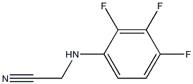 2-[(2,3,4-trifluorophenyl)amino]acetonitrile 结构式