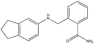 2-[(2,3-dihydro-1H-inden-5-ylamino)methyl]benzamide 结构式