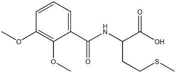 2-[(2,3-dimethoxyphenyl)formamido]-4-(methylsulfanyl)butanoic acid 结构式