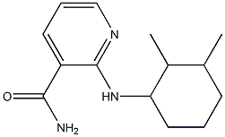 2-[(2,3-dimethylcyclohexyl)amino]pyridine-3-carboxamide 结构式