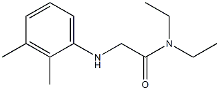 2-[(2,3-dimethylphenyl)amino]-N,N-diethylacetamide 结构式