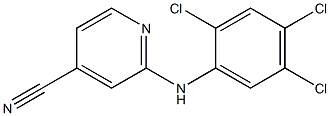 2-[(2,4,5-trichlorophenyl)amino]pyridine-4-carbonitrile 结构式