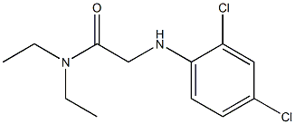 2-[(2,4-dichlorophenyl)amino]-N,N-diethylacetamide 结构式