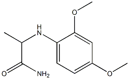 2-[(2,4-dimethoxyphenyl)amino]propanamide 结构式