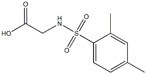 2-[(2,4-dimethylbenzene)sulfonamido]acetic acid 结构式