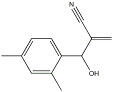 2-[(2,4-dimethylphenyl)(hydroxy)methyl]prop-2-enenitrile 结构式
