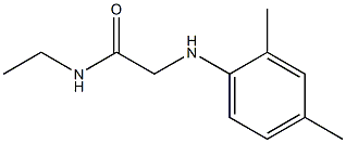 2-[(2,4-dimethylphenyl)amino]-N-ethylacetamide 结构式