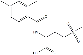 2-[(2,4-dimethylphenyl)formamido]-4-methanesulfonylbutanoic acid 结构式