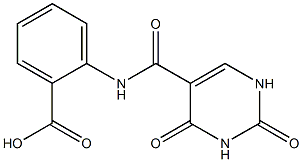 2-[(2,4-dioxo-1,2,3,4-tetrahydropyrimidine-5-)(methyl)amido]benzoic acid 结构式