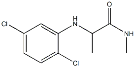 2-[(2,5-dichlorophenyl)amino]-N-methylpropanamide 结构式
