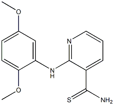 2-[(2,5-dimethoxyphenyl)amino]pyridine-3-carbothioamide 结构式