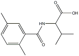 2-[(2,5-dimethylphenyl)formamido]-3-methylbutanoic acid 结构式