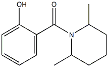 2-[(2,6-dimethylpiperidin-1-yl)carbonyl]phenol 结构式