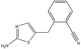 2-[(2-amino-1,3-thiazol-5-yl)methyl]benzonitrile 结构式