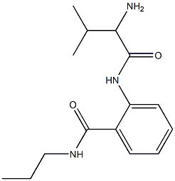 2-[(2-amino-3-methylbutanoyl)amino]-N-propylbenzamide 结构式