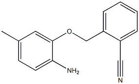 2-[(2-amino-5-methylphenoxy)methyl]benzonitrile 结构式