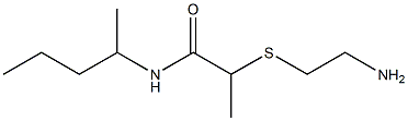 2-[(2-aminoethyl)sulfanyl]-N-(pentan-2-yl)propanamide 结构式