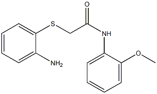 2-[(2-aminophenyl)thio]-N-(2-methoxyphenyl)acetamide 结构式