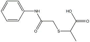 2-[(2-anilino-2-oxoethyl)thio]propanoic acid 结构式