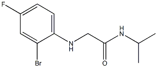 2-[(2-bromo-4-fluorophenyl)amino]-N-(propan-2-yl)acetamide 结构式