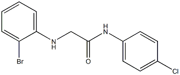 2-[(2-bromophenyl)amino]-N-(4-chlorophenyl)acetamide 结构式