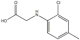2-[(2-chloro-4-methylphenyl)amino]acetic acid 结构式
