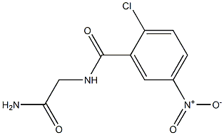 2-[(2-chloro-5-nitrophenyl)formamido]acetamide 结构式