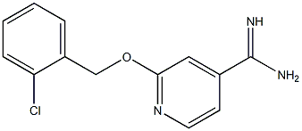 2-[(2-chlorobenzyl)oxy]pyridine-4-carboximidamide 结构式