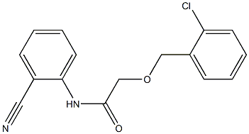 2-[(2-chlorophenyl)methoxy]-N-(2-cyanophenyl)acetamide 结构式