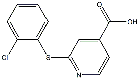 2-[(2-chlorophenyl)sulfanyl]pyridine-4-carboxylic acid 结构式
