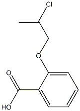 2-[(2-chloroprop-2-enyl)oxy]benzoic acid 结构式