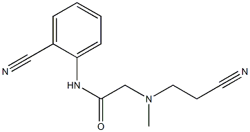 2-[(2-cyanoethyl)(methyl)amino]-N-(2-cyanophenyl)acetamide 结构式