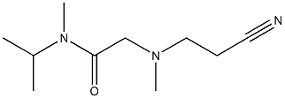 2-[(2-cyanoethyl)(methyl)amino]-N-methyl-N-(propan-2-yl)acetamide 结构式