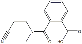 2-[(2-cyanoethyl)(methyl)carbamoyl]benzoic acid 结构式