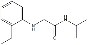 2-[(2-ethylphenyl)amino]-N-(propan-2-yl)acetamide 结构式