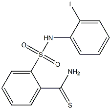 2-[(2-iodophenyl)sulfamoyl]benzene-1-carbothioamide 结构式