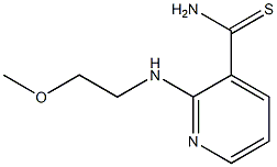 2-[(2-methoxyethyl)amino]pyridine-3-carbothioamide 结构式