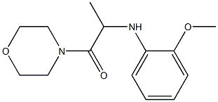 2-[(2-methoxyphenyl)amino]-1-(morpholin-4-yl)propan-1-one 结构式