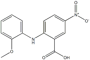 2-[(2-methoxyphenyl)amino]-5-nitrobenzoic acid 结构式