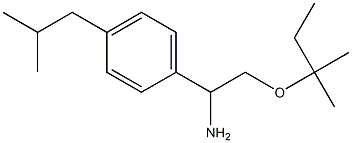 2-[(2-methylbutan-2-yl)oxy]-1-[4-(2-methylpropyl)phenyl]ethan-1-amine 结构式