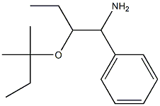 2-[(2-methylbutan-2-yl)oxy]-1-phenylbutan-1-amine 结构式