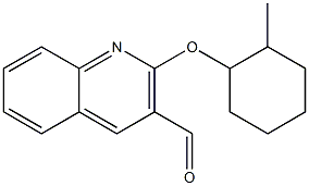 2-[(2-methylcyclohexyl)oxy]quinoline-3-carbaldehyde 结构式
