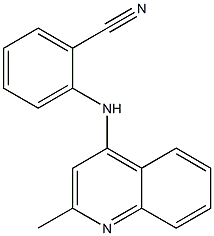 2-[(2-methylquinolin-4-yl)amino]benzonitrile 结构式