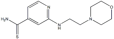 2-[(2-morpholin-4-ylethyl)amino]pyridine-4-carbothioamide 结构式