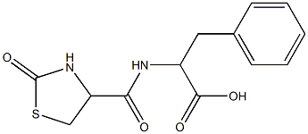 2-[(2-oxo-1,3-thiazolidin-4-yl)formamido]-3-phenylpropanoic acid 结构式