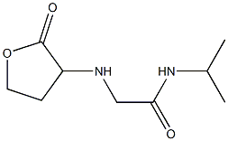 2-[(2-oxooxolan-3-yl)amino]-N-(propan-2-yl)acetamide 结构式