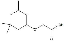 2-[(3,3,5-trimethylcyclohexyl)oxy]acetic acid 结构式
