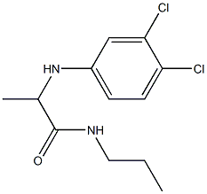 2-[(3,4-dichlorophenyl)amino]-N-propylpropanamide 结构式