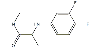 2-[(3,4-difluorophenyl)amino]-N,N-dimethylpropanamide 结构式